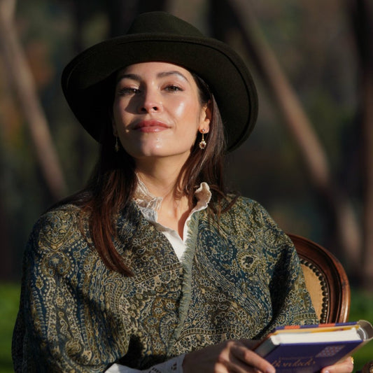 Pendientes de oro, rubíes y diamantes de LA MUSA JOYAS